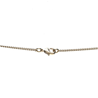Chanel Pearl CC Double Heart Drop Necklace Pearly White Gold 4 of 5