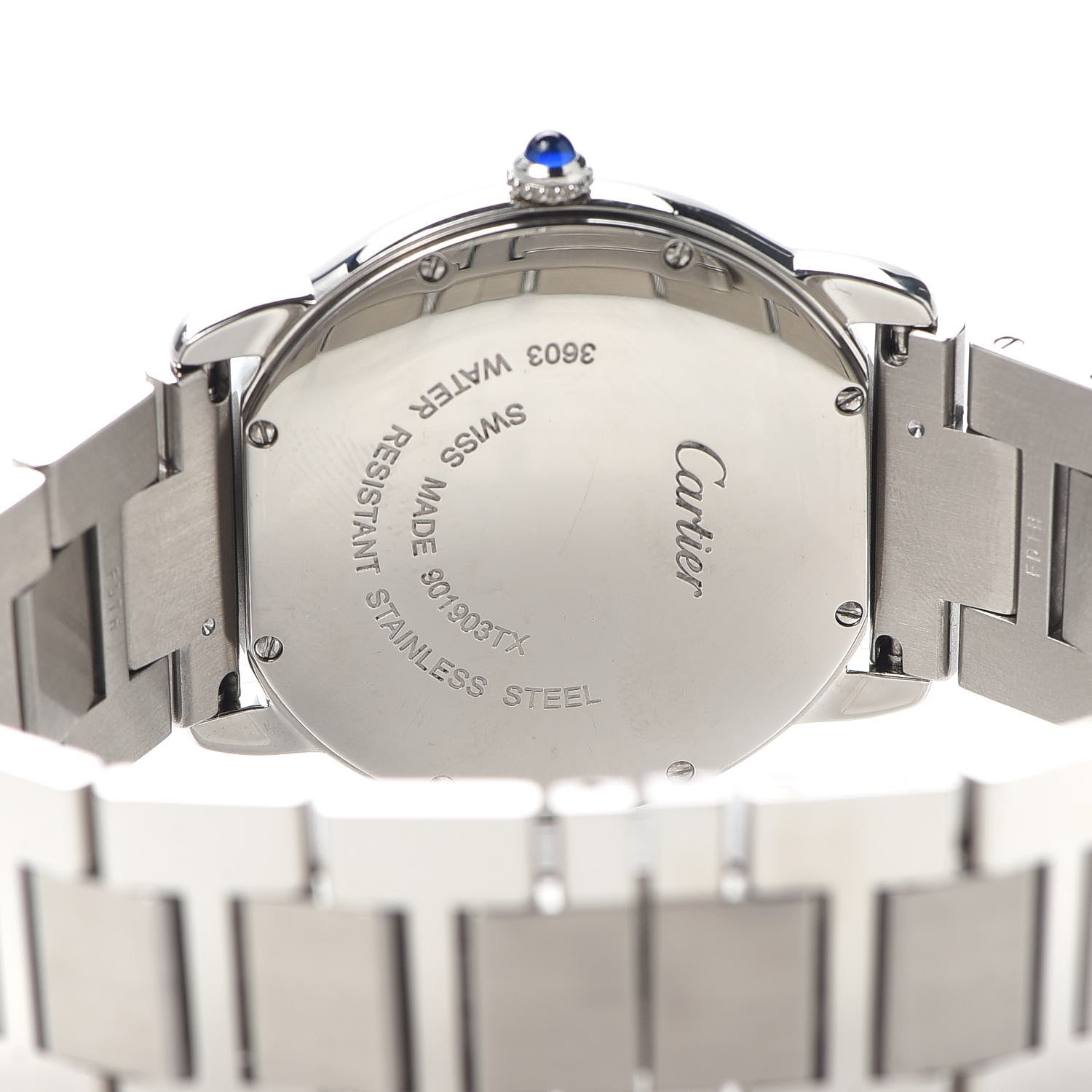 Cartier Stainless Steel 36mm Ronde Solo Quartz Watch 4 of 6