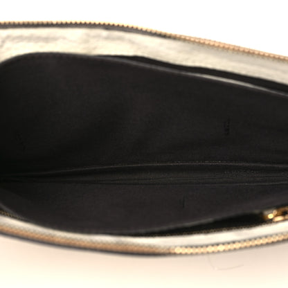 Fendi X FILA Cuoio Romano Vitello Century Mania Stars Clutch White Ice Ebano Multicolor 5 of 8