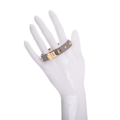 Hermes Swift Mini Dog Clous Ronds Bracelet T2 Gris Asphalte 2 of 6