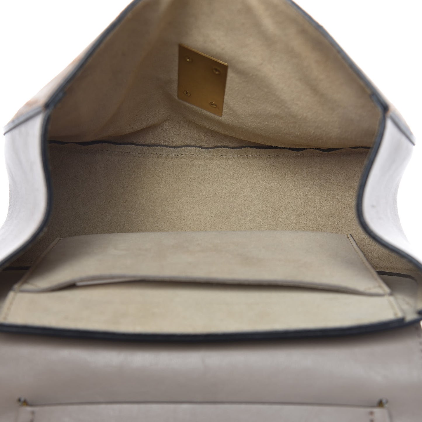 Suede Calfskin Patchwork Drew Shoulder Bag Motty Grey