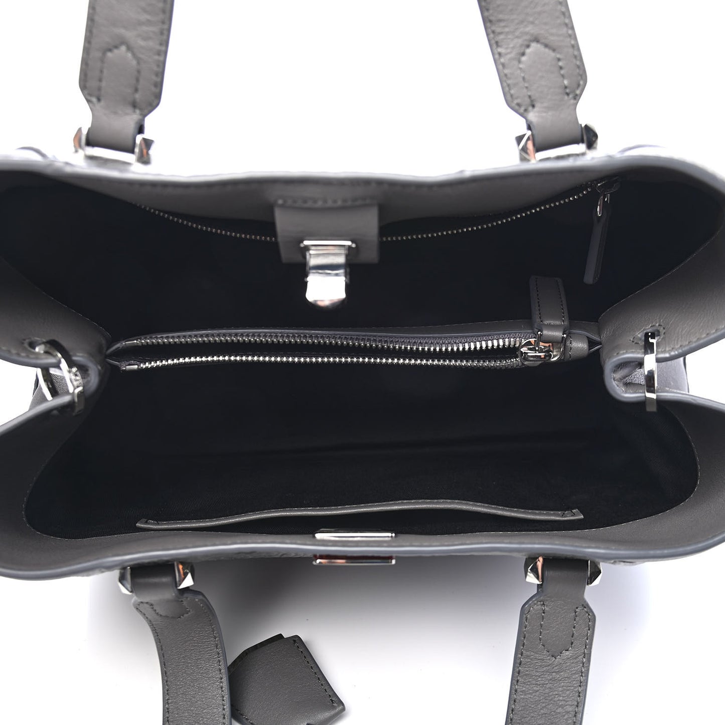 Calfskin Ottomar Monogram Large Essential Tote Phantom Grey