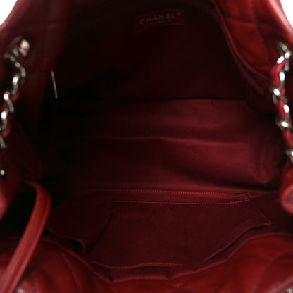 Chanel Caviar Quilted Large Timeless CC Soft Tote Dark Red 5 of 10
