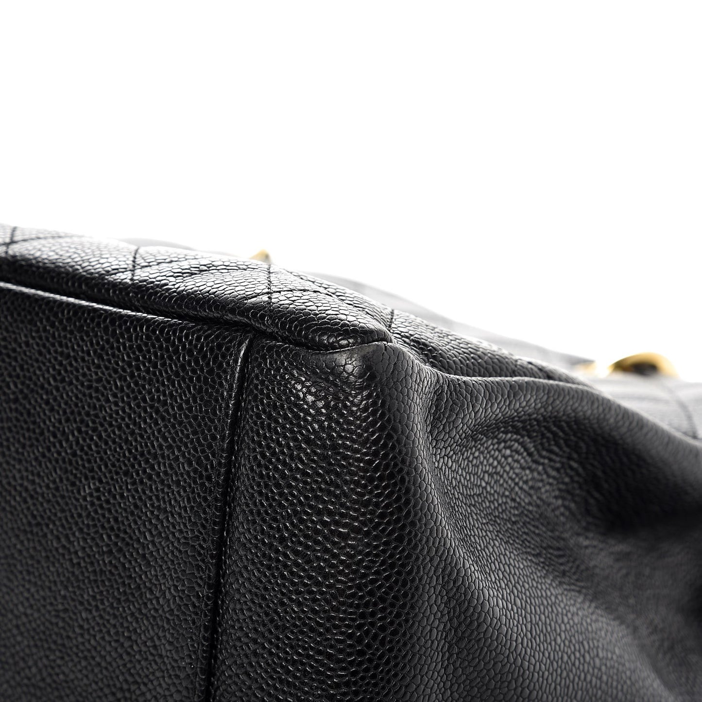 Caviar Quilted Grand Shopping Tote GST Black