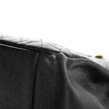 Chanel Caviar Quilted Grand Shopping Tote GST Black 10 of 13