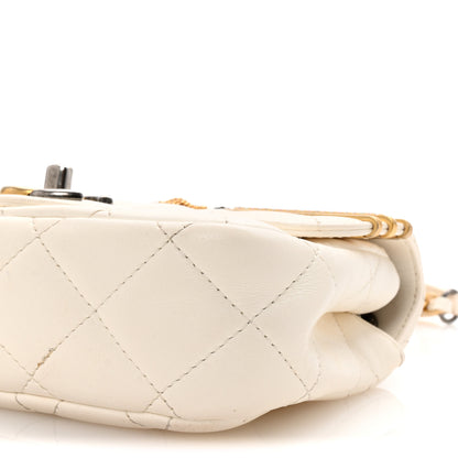 Chanel Lambskin Quilted Mini Coco Clips Flap White 10 of 10