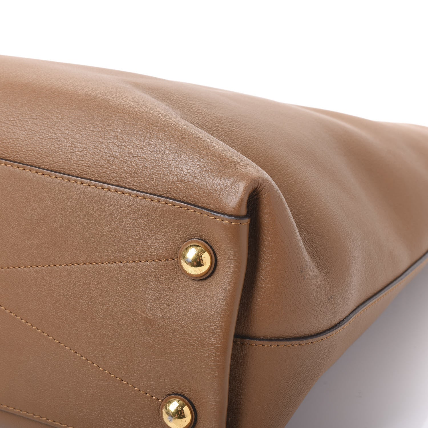 Louis Vuitton Veau Soie Calfskin Parnassea Bagatelle Hobo Hazelnut 8 of 13