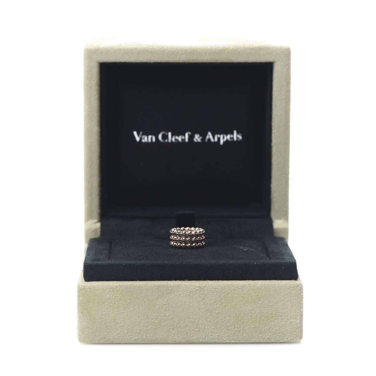 Van Cleef & Arpels 18K Rose Gold Perlee 3-Row Pendant 4 of 5