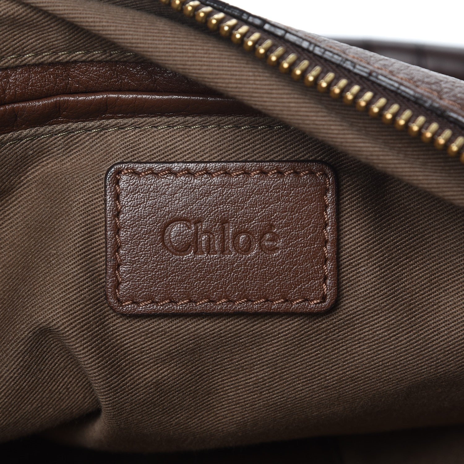 Chloe Calfskin Large Marcie Satchel Oak 6 of 11