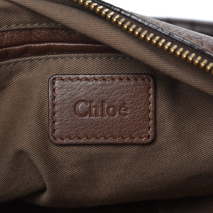 Chloe Calfskin Large Marcie Satchel Oak 6 of 11