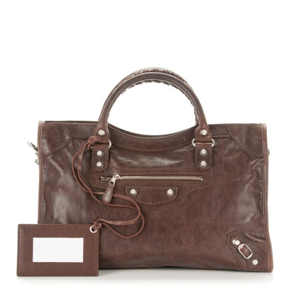 Balenciaga Agneau Giant 12 Silver Hardware City Cigare Fonce 1 of 7