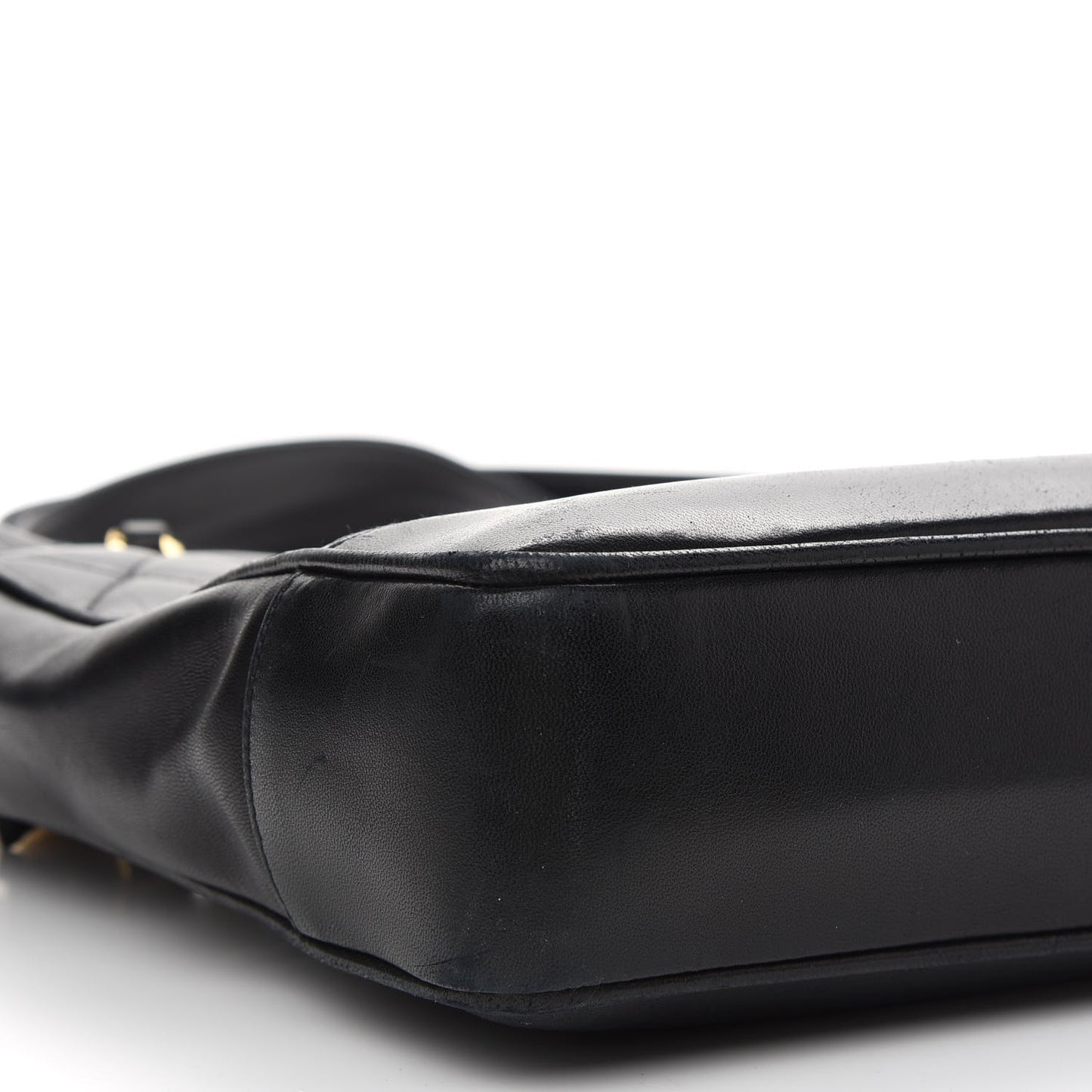 Lambskin Quilted Shoulder Bag Black