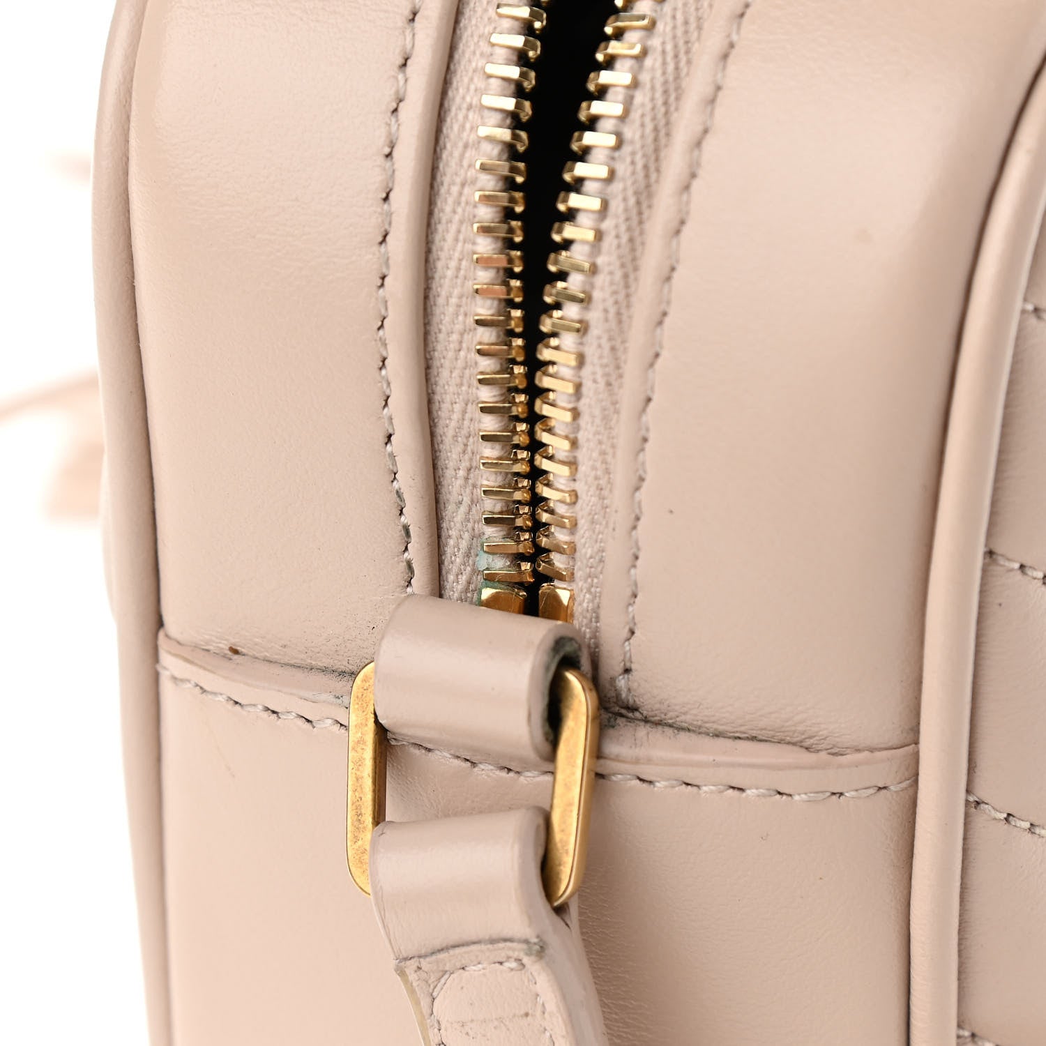 Saint Laurent Calfskin Matelasse Monogram Lou Camera Bag Nude Powder 12 of 13