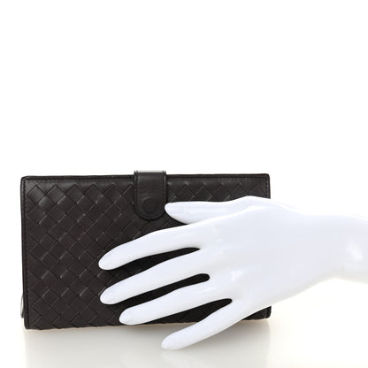 Bottega Veneta Nappa Intrecciato Continental Flap Wallet Quetsche 2 of 9