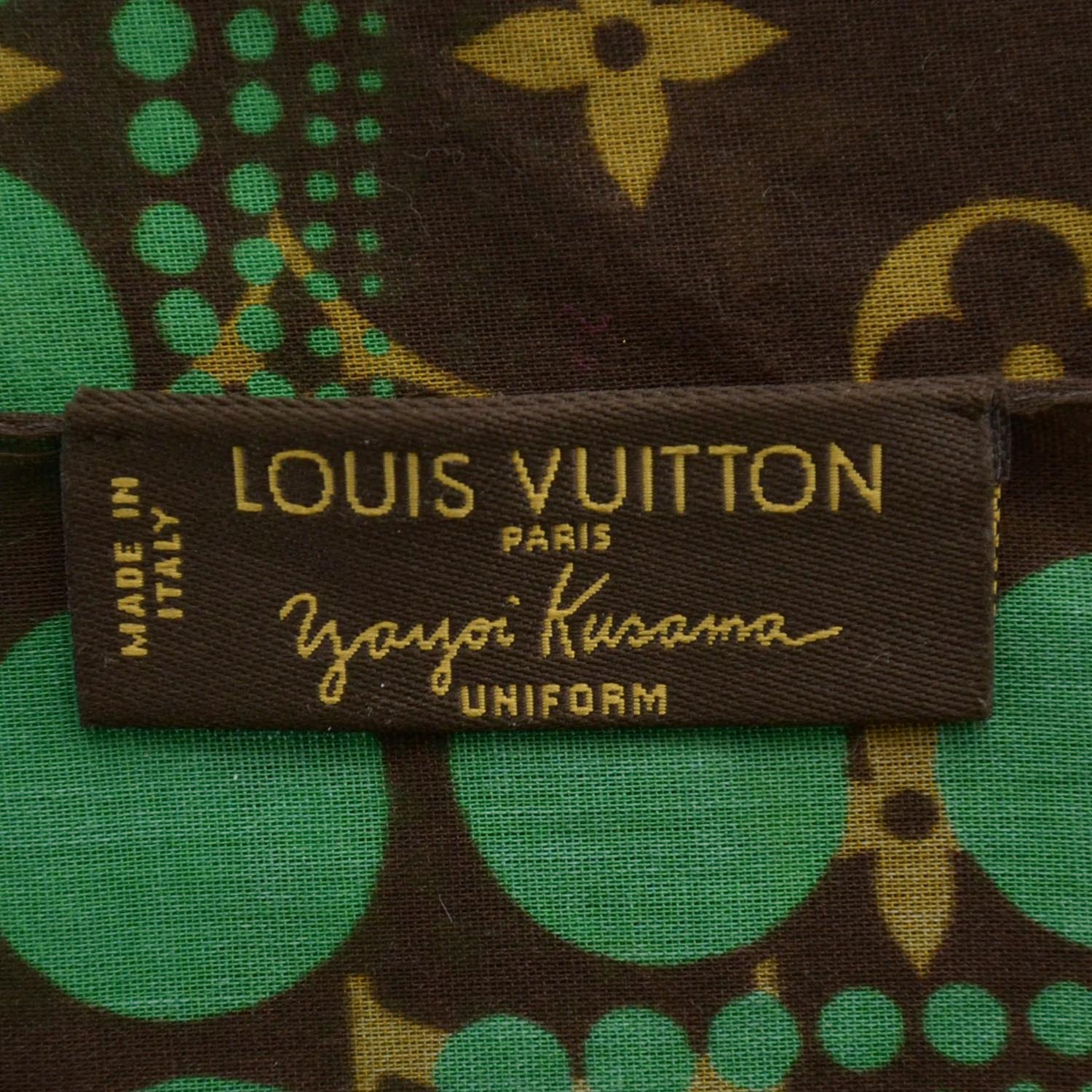 Louis Vuitton Monogram Kusama Town Scarf Green 4 of 4