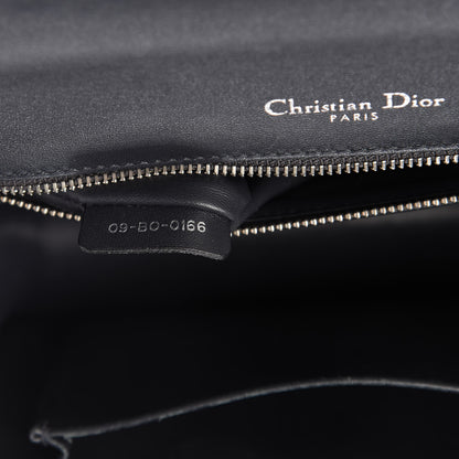 Christian Dior Metallic Patent Micro-Cannage Medium Diorama Flap Bag Silver 9 of 10