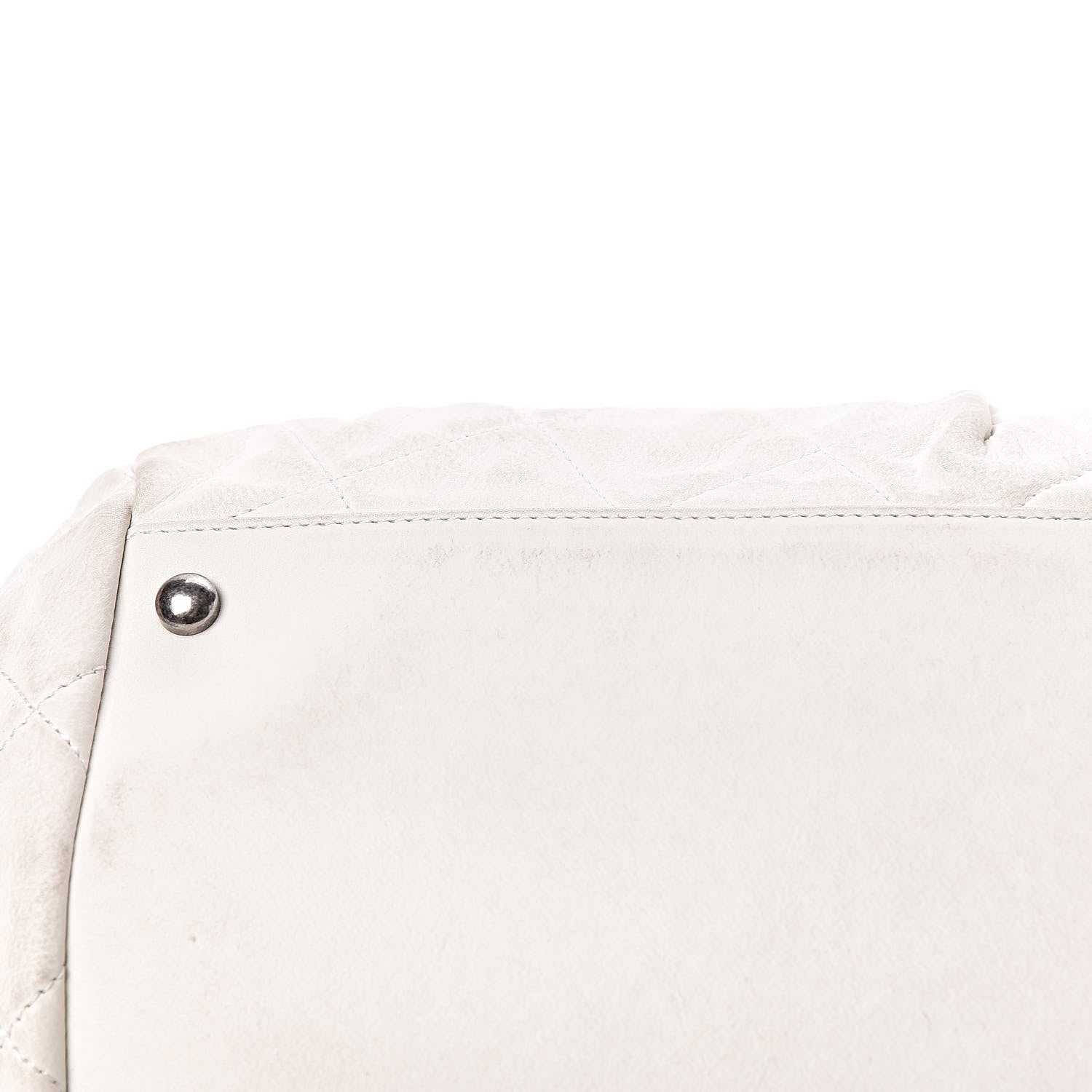 Chanel Iridescent Calfskin Chic Quilt Bowling Bag White 14 of 21
