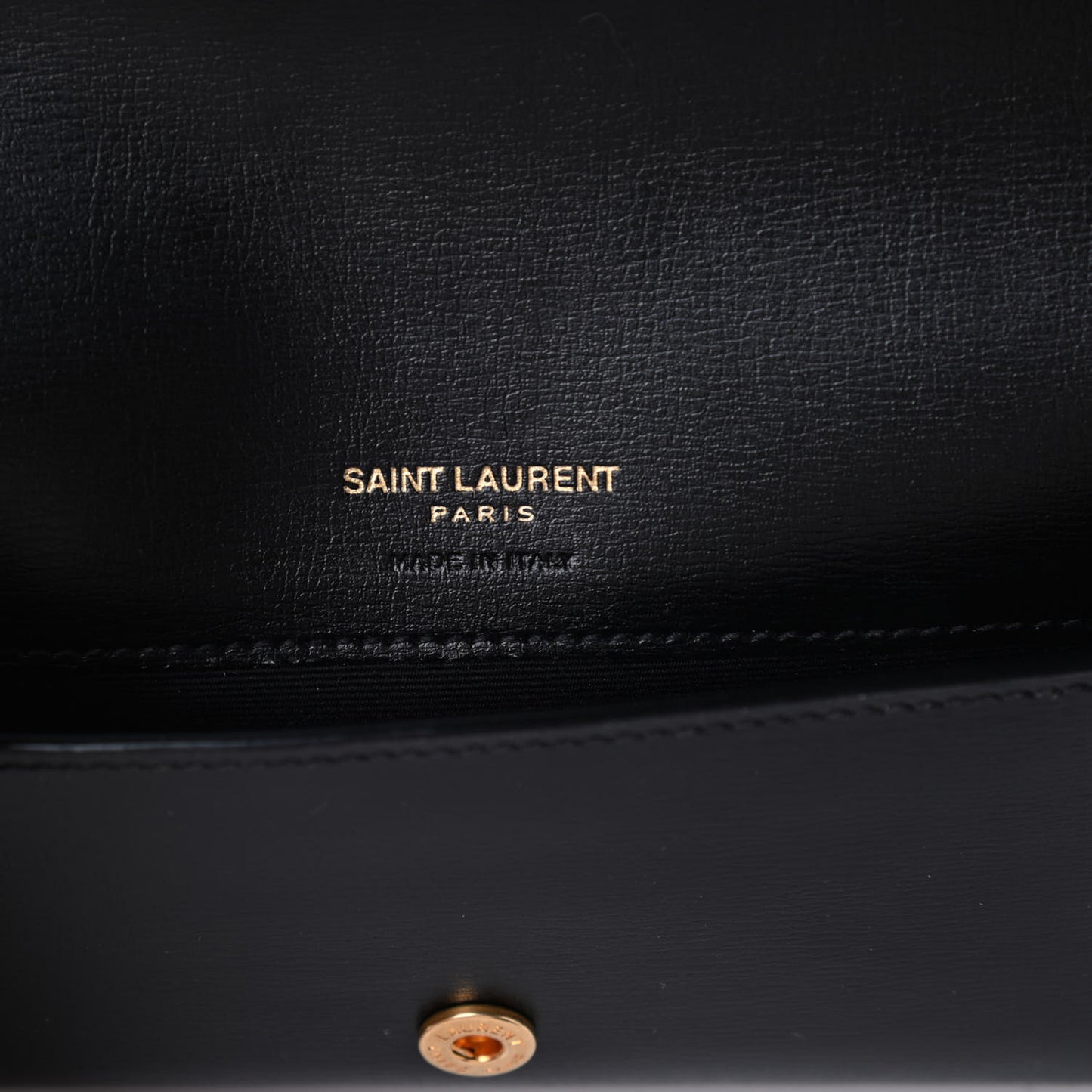 Smooth Calfskin Monogram Phone Holder Crossbody Black
