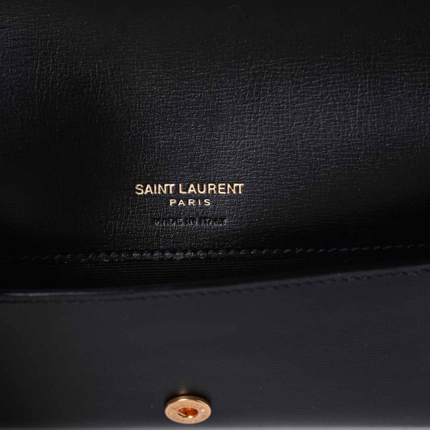 Saint Laurent Smooth Calfskin Monogram Phone Holder Crossbody Black 6 of 9