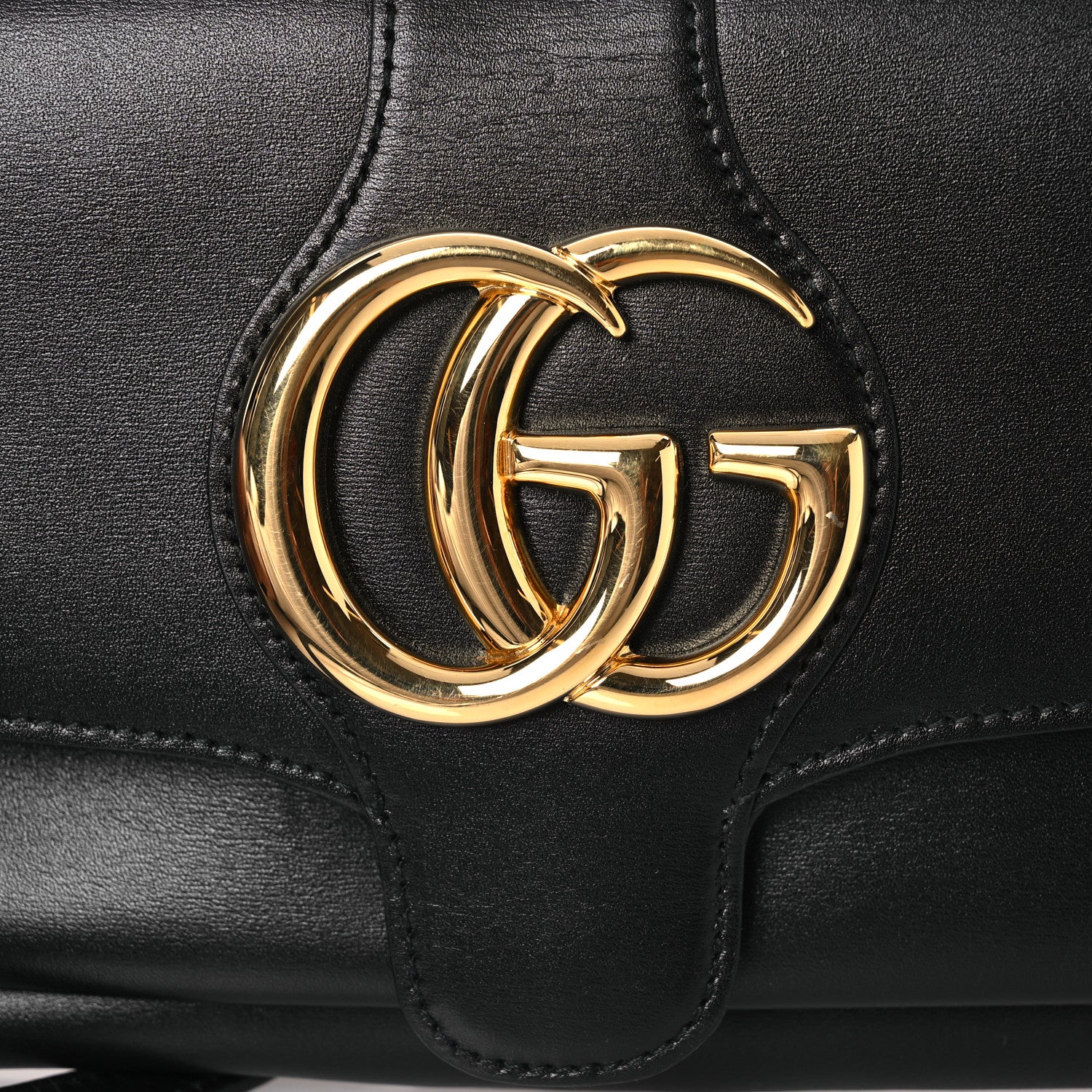 Gucci Vitello Palmellato Lux Small Arli Flap Shoulder Bag Black 10 of 16