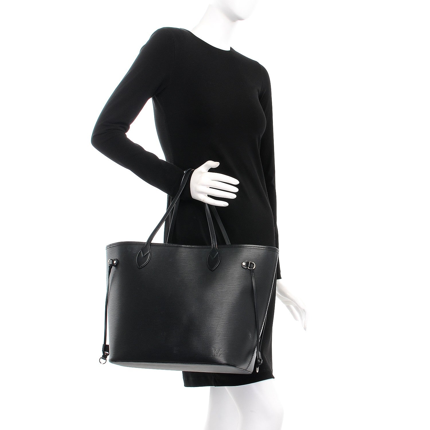 Louis Vuitton Epi Neverfull MM Black 2 of 20