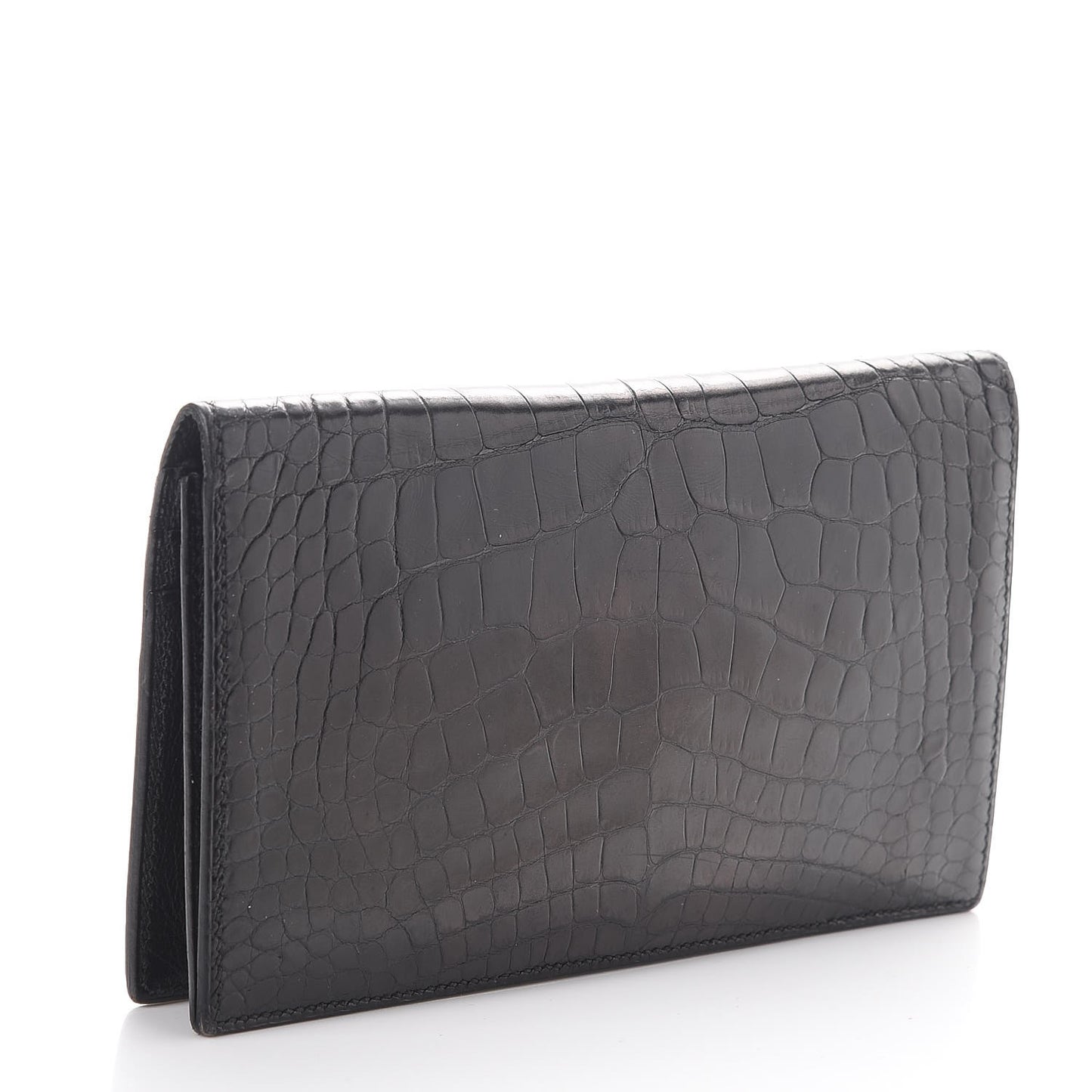 Alligator MC2 Fleming Checkbook Holder Wallet Black