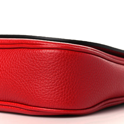 Gucci Pebbled Calfskin Medium Soho Flap Crossbody Vibrant Red 9 of 9