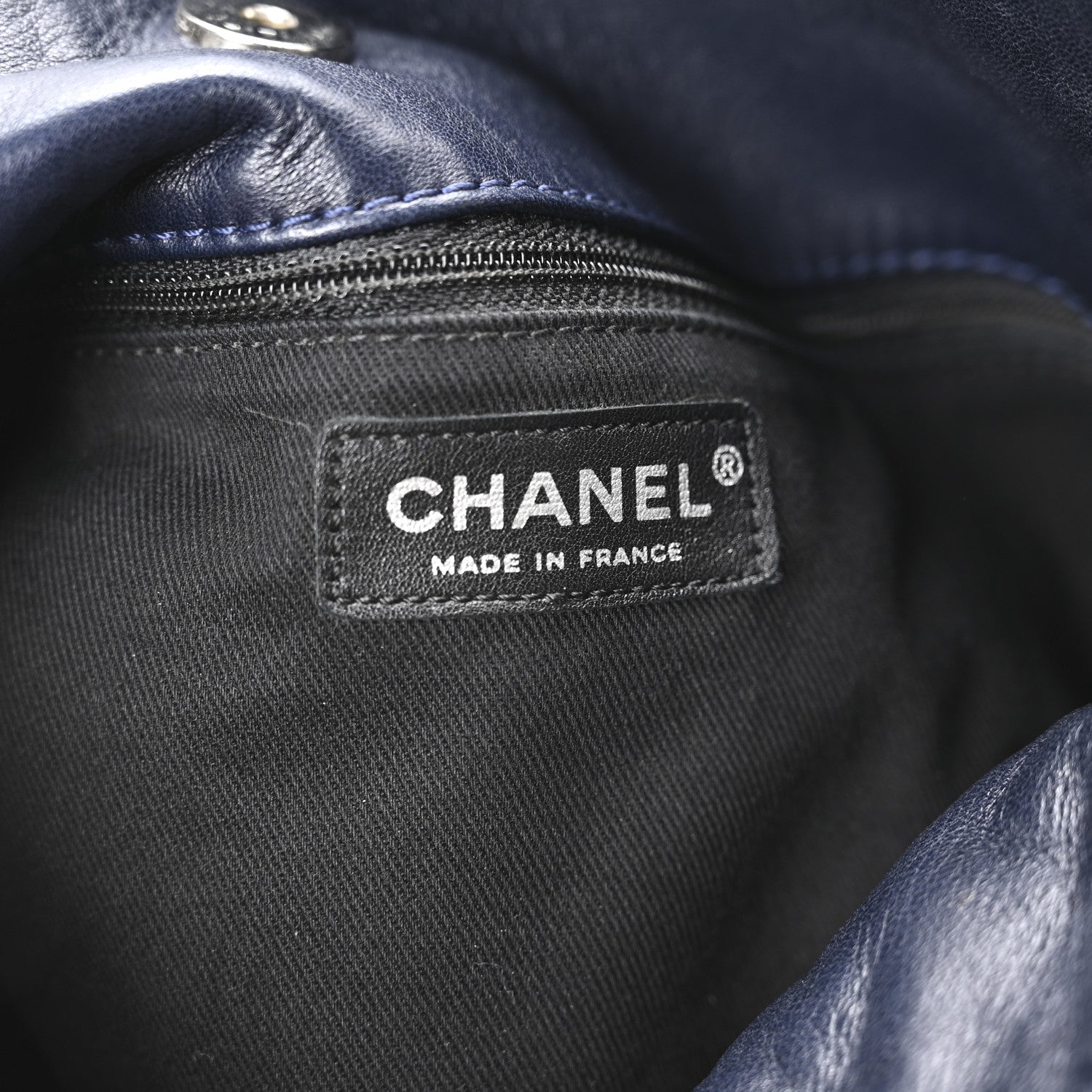Chanel Lambskin Large Sharpei Shoulder Bag Blue 6 of 10
