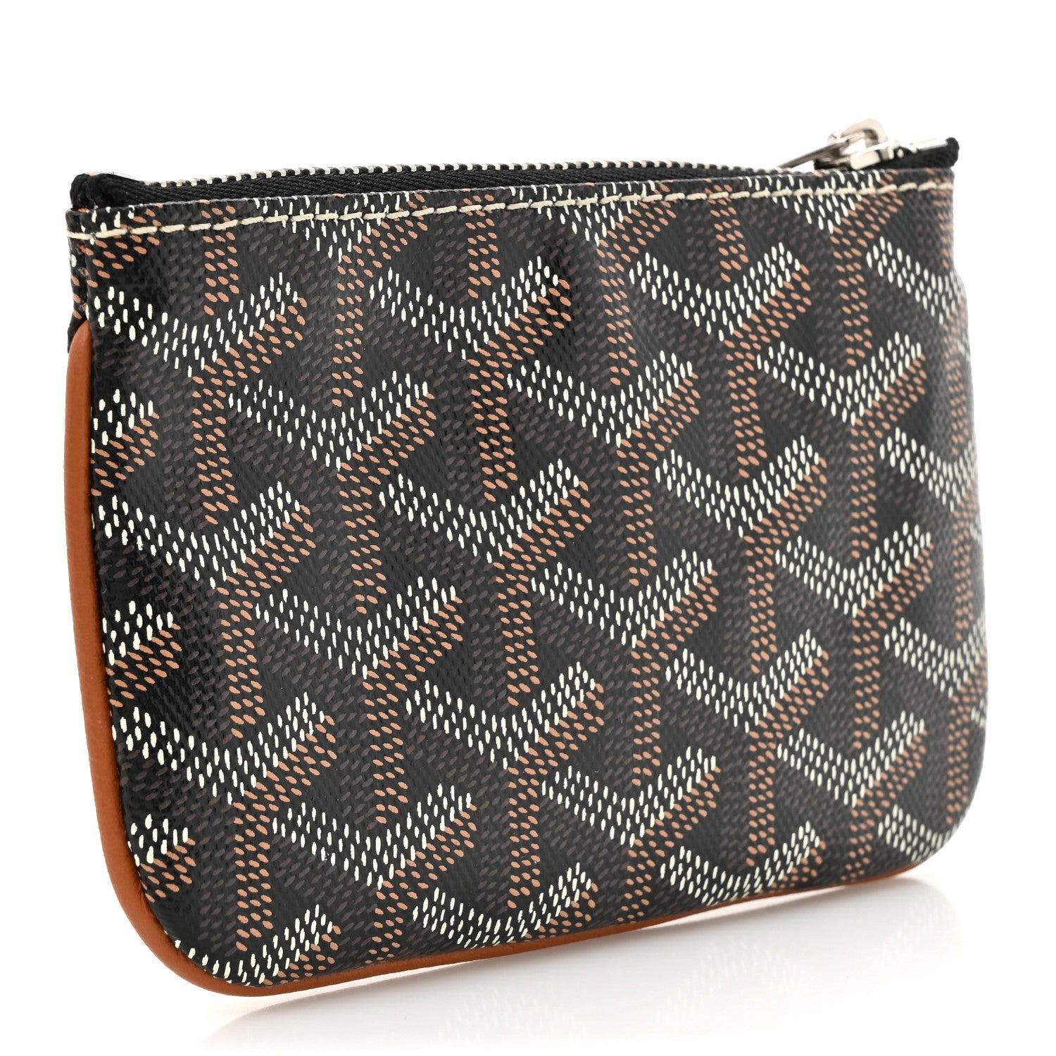Goyard Goyardine Nano Senat Key Pouch Black Gold 3 of 8