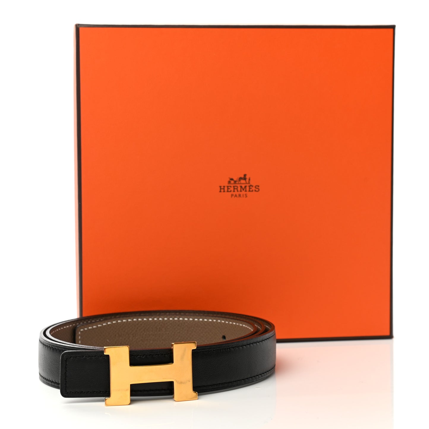 Swift Epsom 24mm Mini Constance H Belt 90 Black