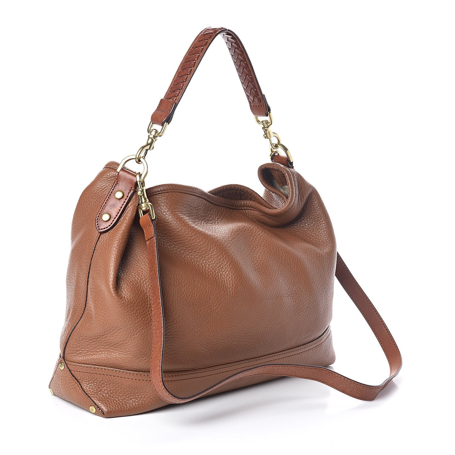 Mulberry Spongy Pebbled Calfskin Effie Hobo Oak 3 of 9