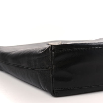 Prada Lambskin Triangle Shoulder Bag Black 6 of 7