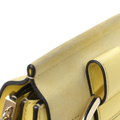 Chloe Suede Calfskin Mini Faye Bracelet Bag Lemonade 11 of 12