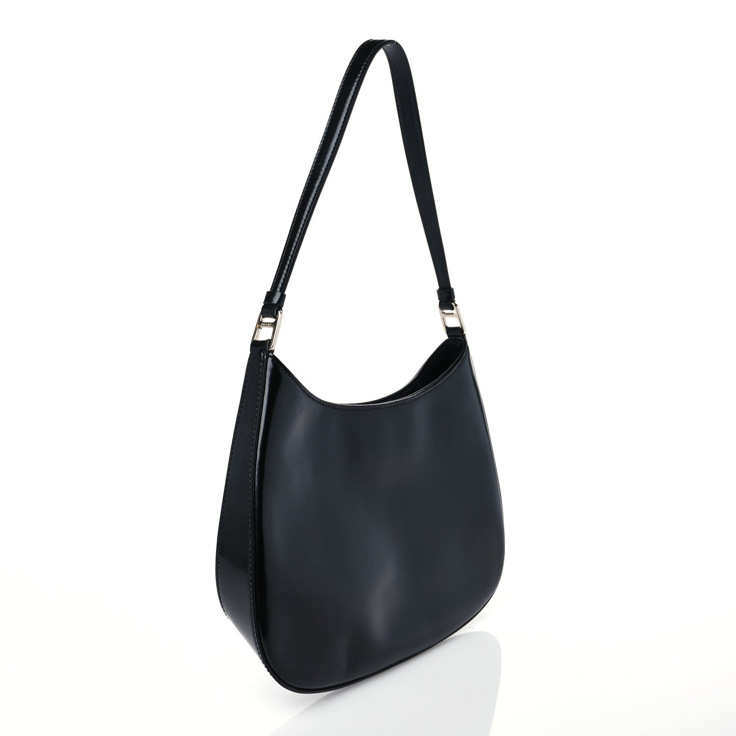 Spazzolato Cleo Shoulder Bag Black