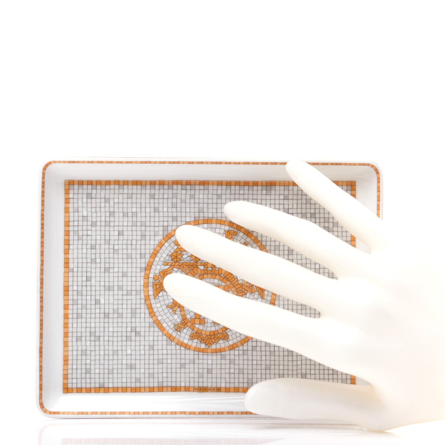Hermes Porcelain Mosaique au 24 Sushi Plate 2 of 7
