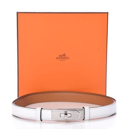 Hermes Epsom Kelly Belt White 7 of 7
