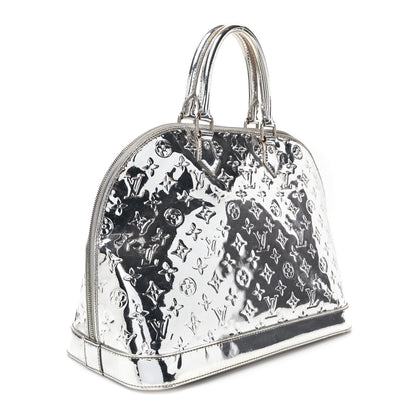 Louis Vuitton Monogram Miroir Alma MM Silver 3 of 20