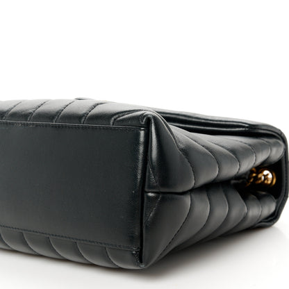 Saint Laurent Calfskin Y Quilted Monogram Small Loulou Chain Satchel Black 11 of 12