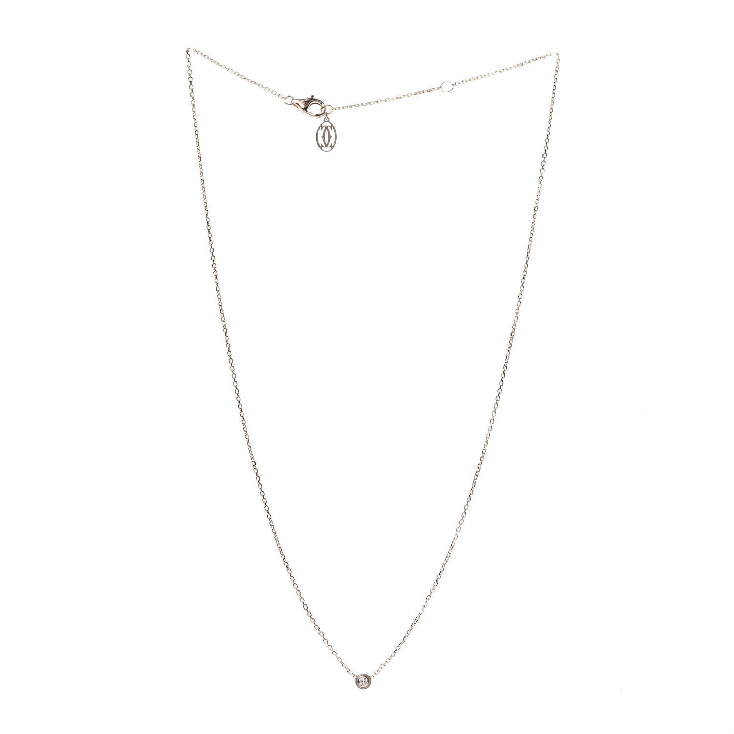 18K Pink Gold Diamond XS D'Amour Pendant Necklace