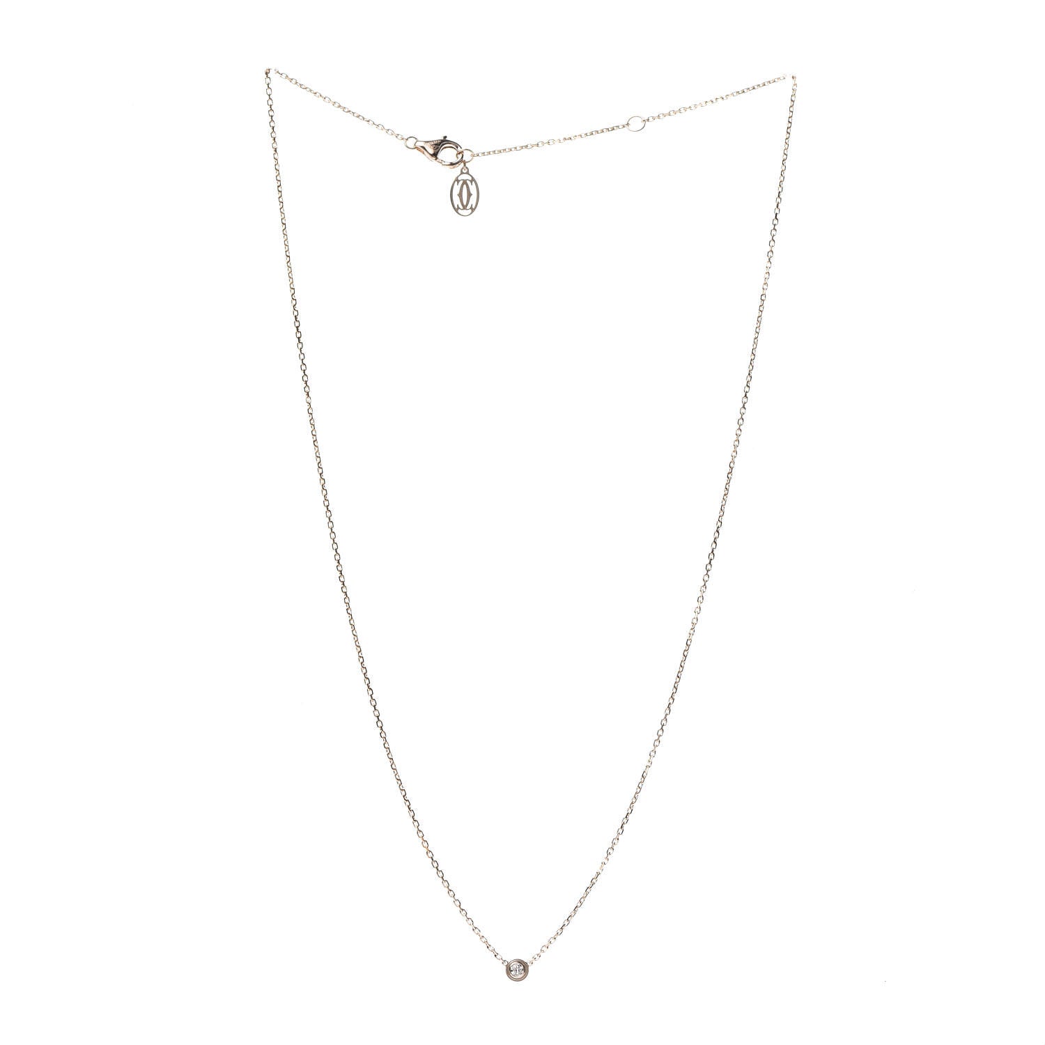 Cartier 18K Pink Gold Diamond XS D'Amour Pendant Necklace 3 of 6