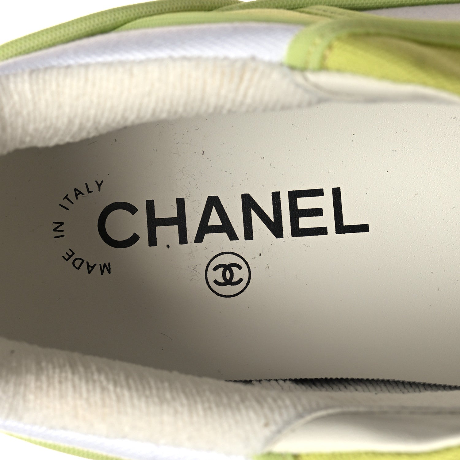 Chanel Fabric Womens Logo Sneakers 39 Green 8 of 8