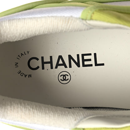 Chanel Fabric Womens Logo Sneakers 39 Green 8 of 8