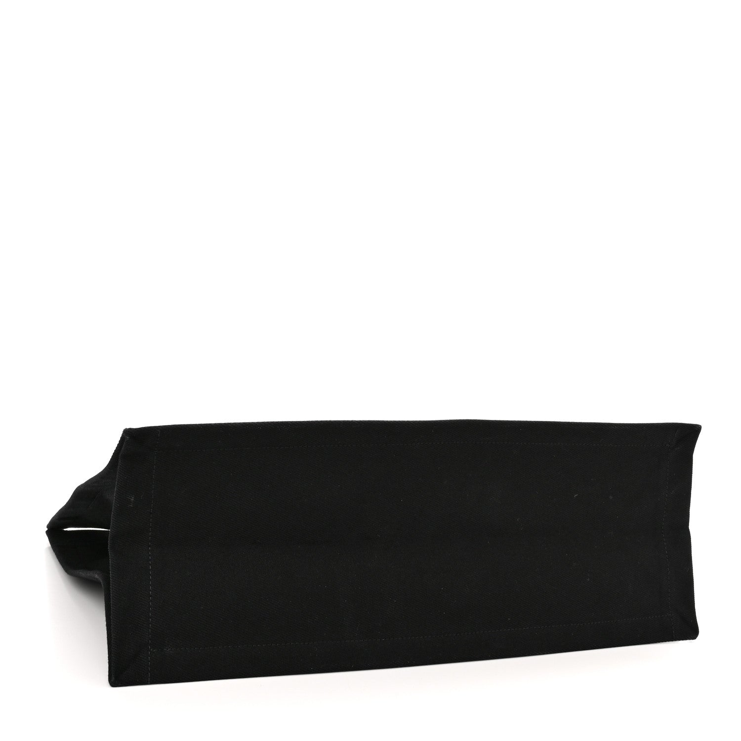 Saint Laurent Linen Calfskin Rive Gauche Tote Black 4 of 11