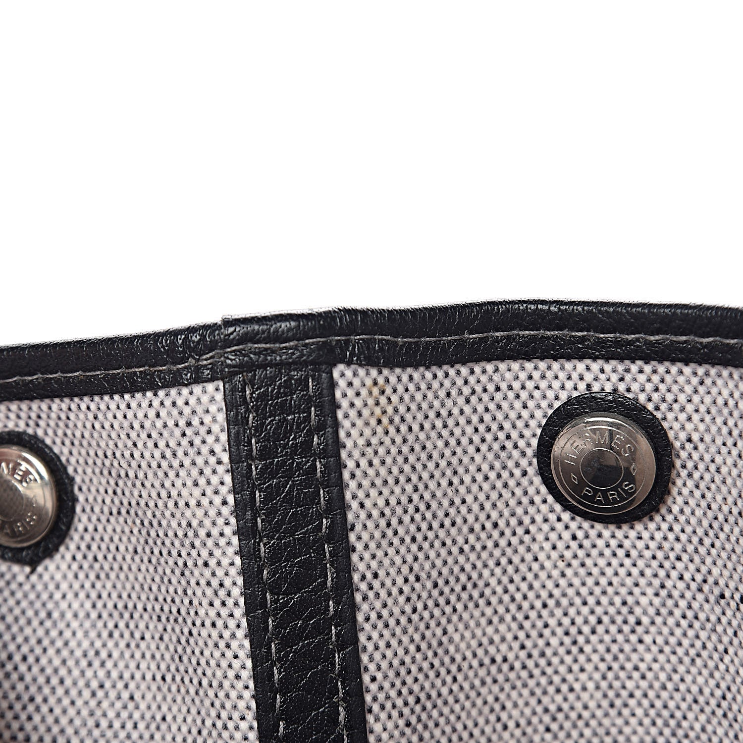 Hermes Buffle Skipper Toile Garden Party 36 MM Tote Black 8 of 12