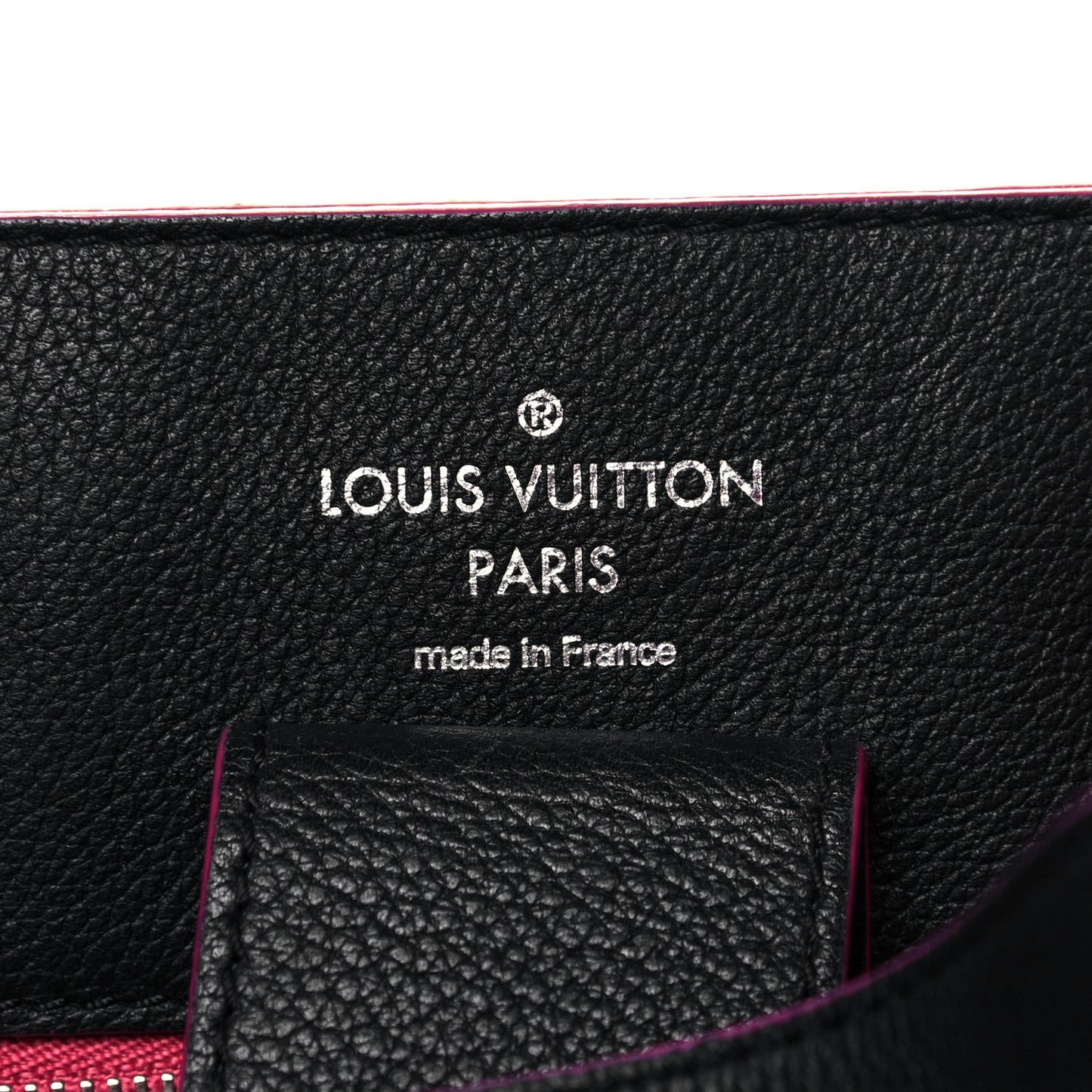 Calfskin Lockme Bucket Black