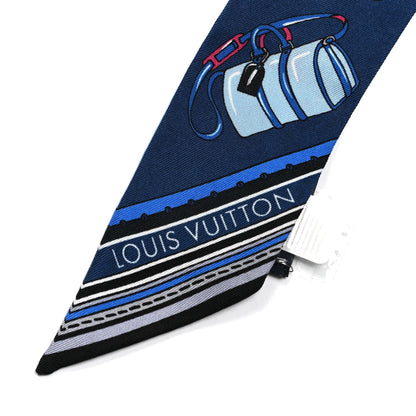 Louis Vuitton Silk Monogram Essentials LV BB Bandeau Blue 3 of 6