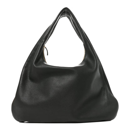 The Row Grained Calfskin Medium Everyday Shoulder Bag Bottle Green 1 of 9