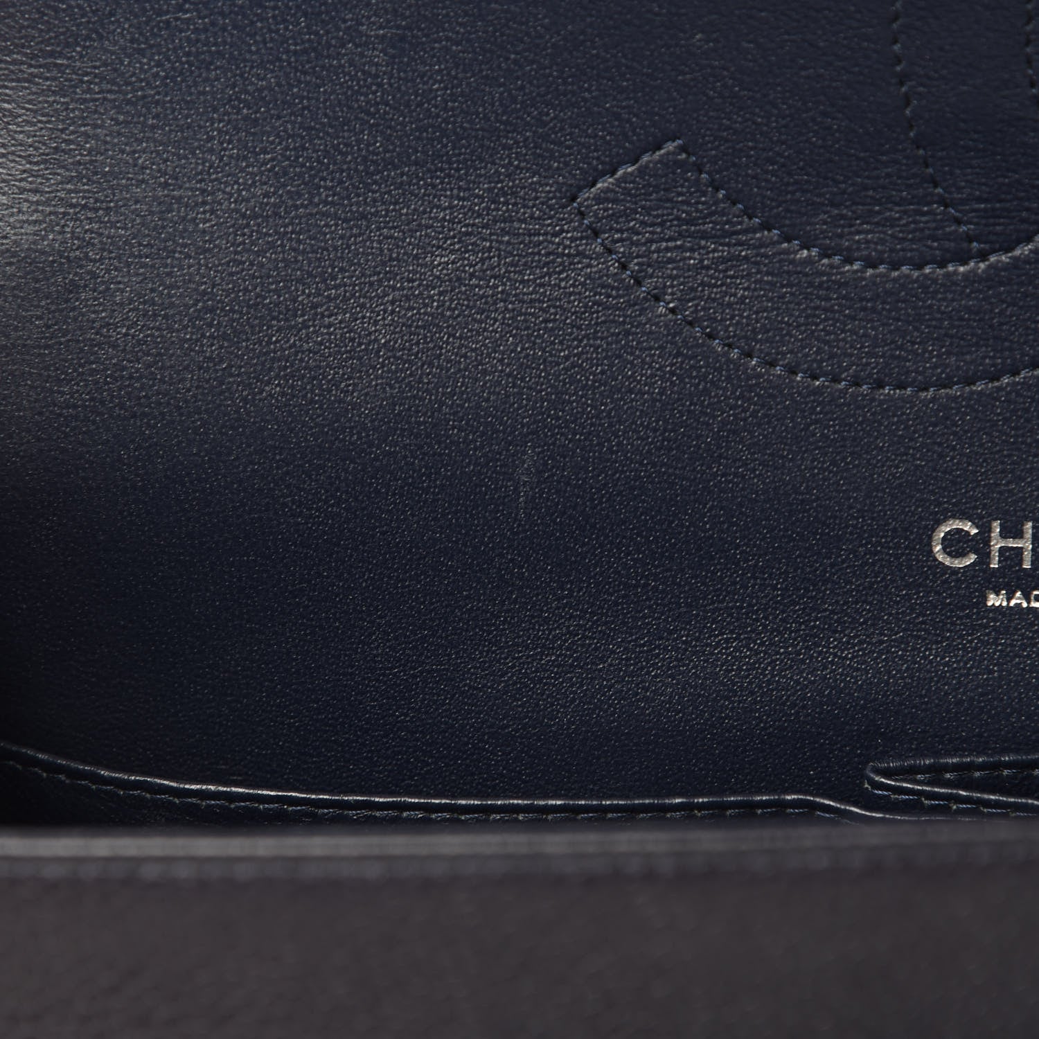 Chanel Caviar Quilted Jumbo Double Flap Navy Blue 11 of 12