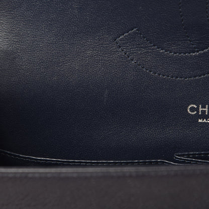 Chanel Caviar Quilted Jumbo Double Flap Navy Blue 11 of 12