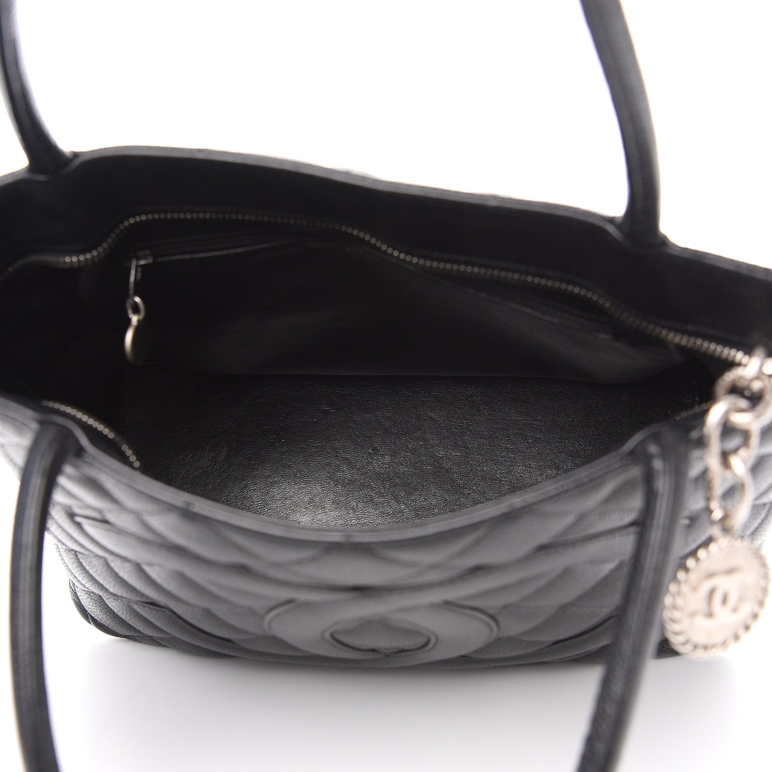 Chanel Caviar Quilted Medallion Tote Black 4 of 14